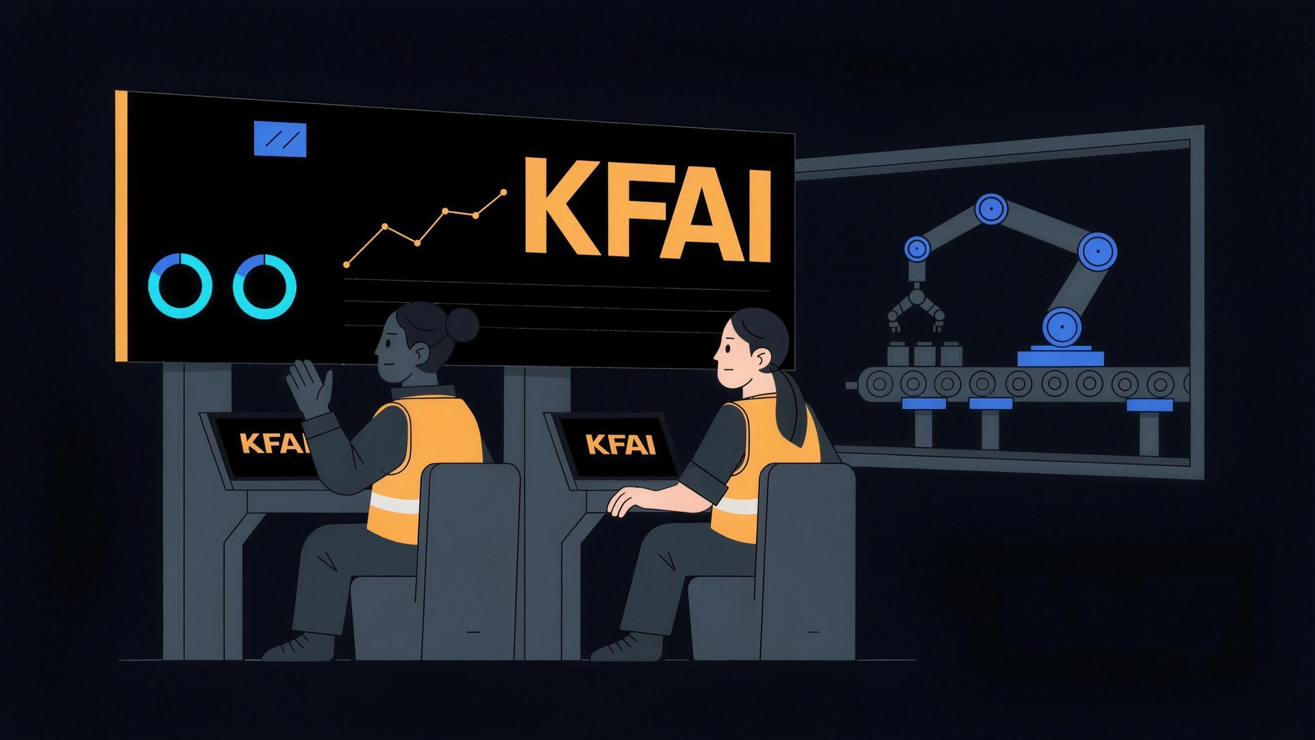 Operators at a control-room console.